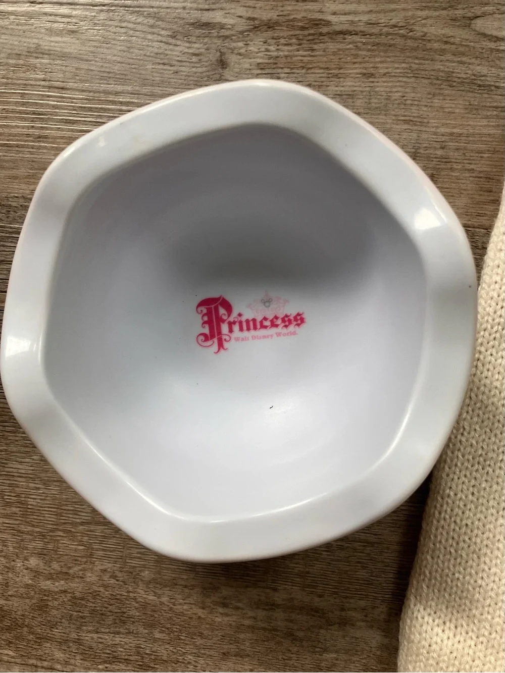 Top Paw Cream Knit Dog Sweater with Orange Bow AND Disney Princess Pet Bowl!